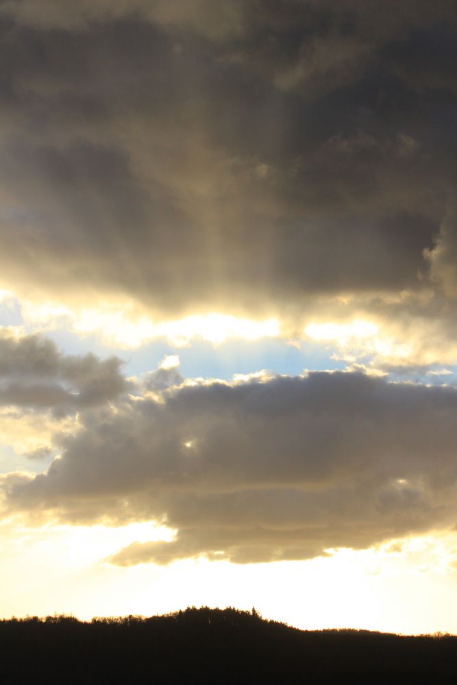 Sonnenuntergang in Kirkel (Saarland)