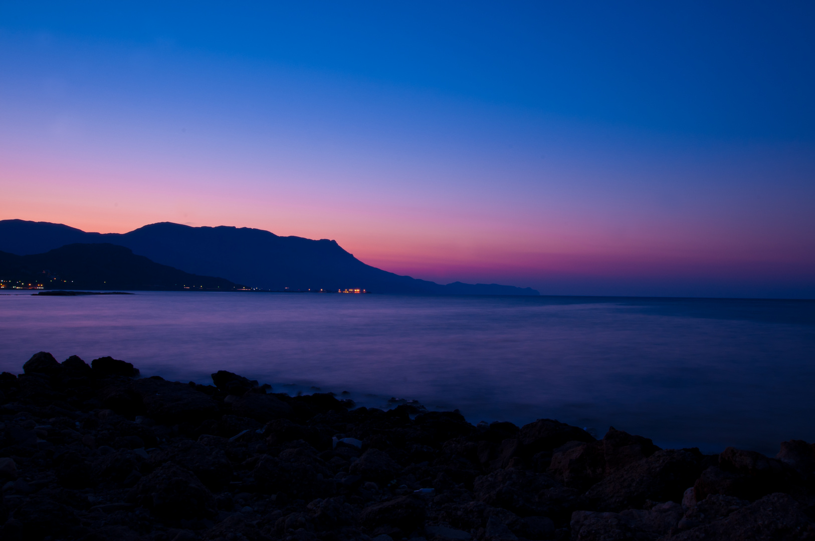 Sonnenuntergang in Kissamos / Kreta