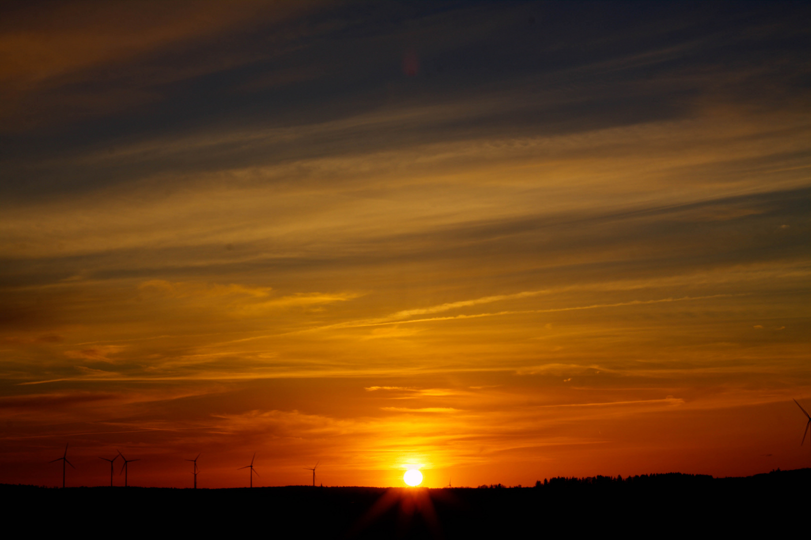 Sonnenuntergang in Kisselbach