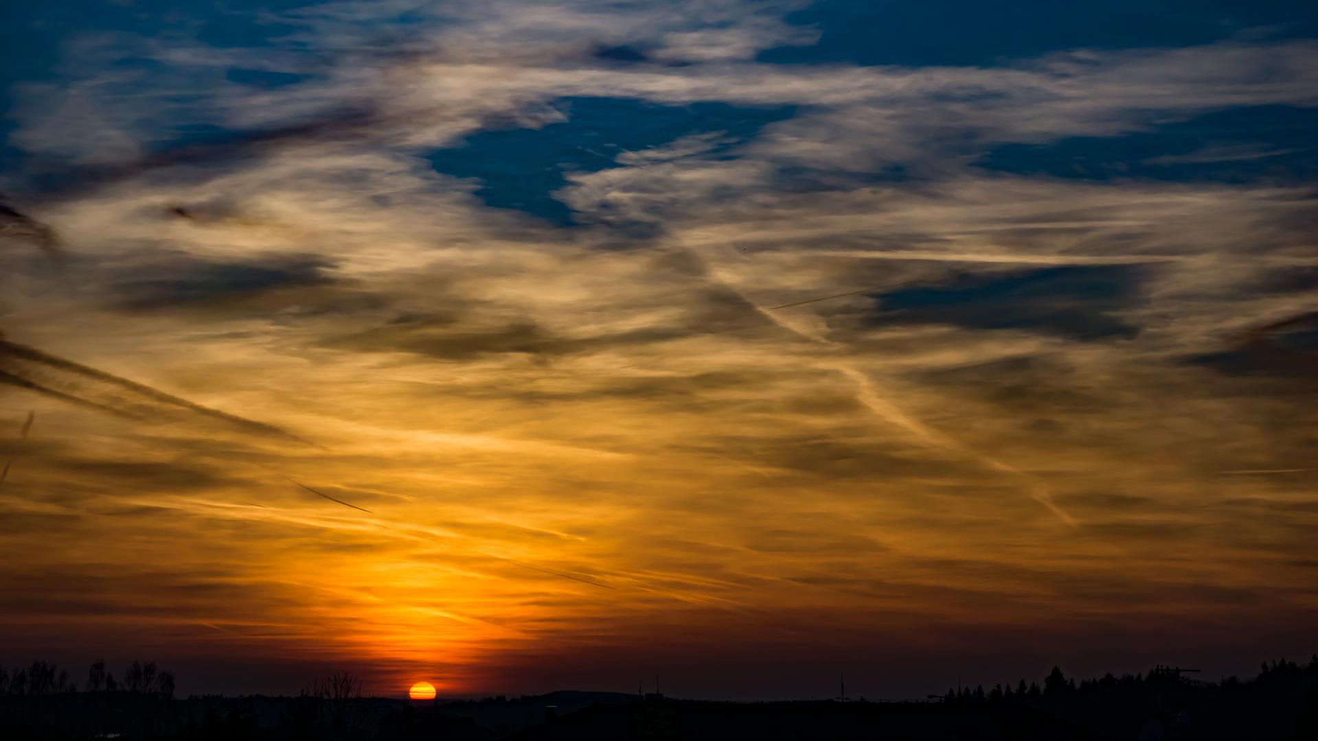 Sonnenuntergang in Kladno