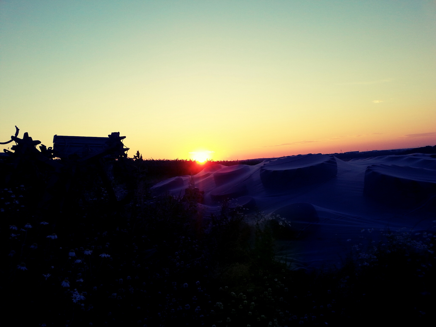 Sonnenuntergang in Klaffenbach :-)
