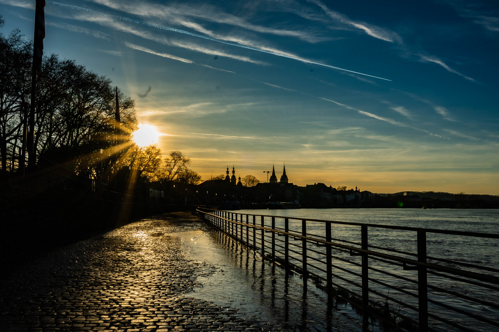 Sonnenuntergang in Koblenz