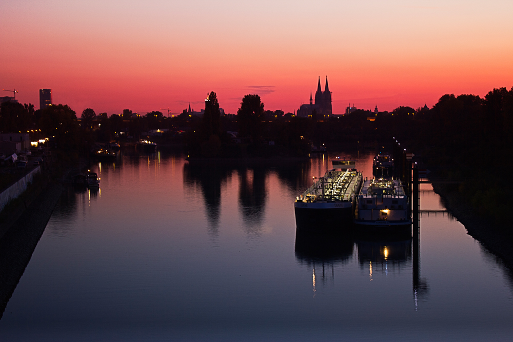 Sonnenuntergang in Köln