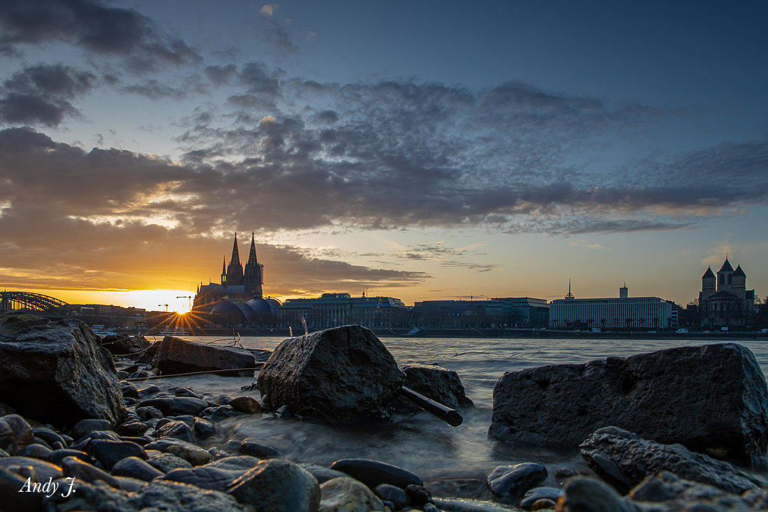 Sonnenuntergang in Köln