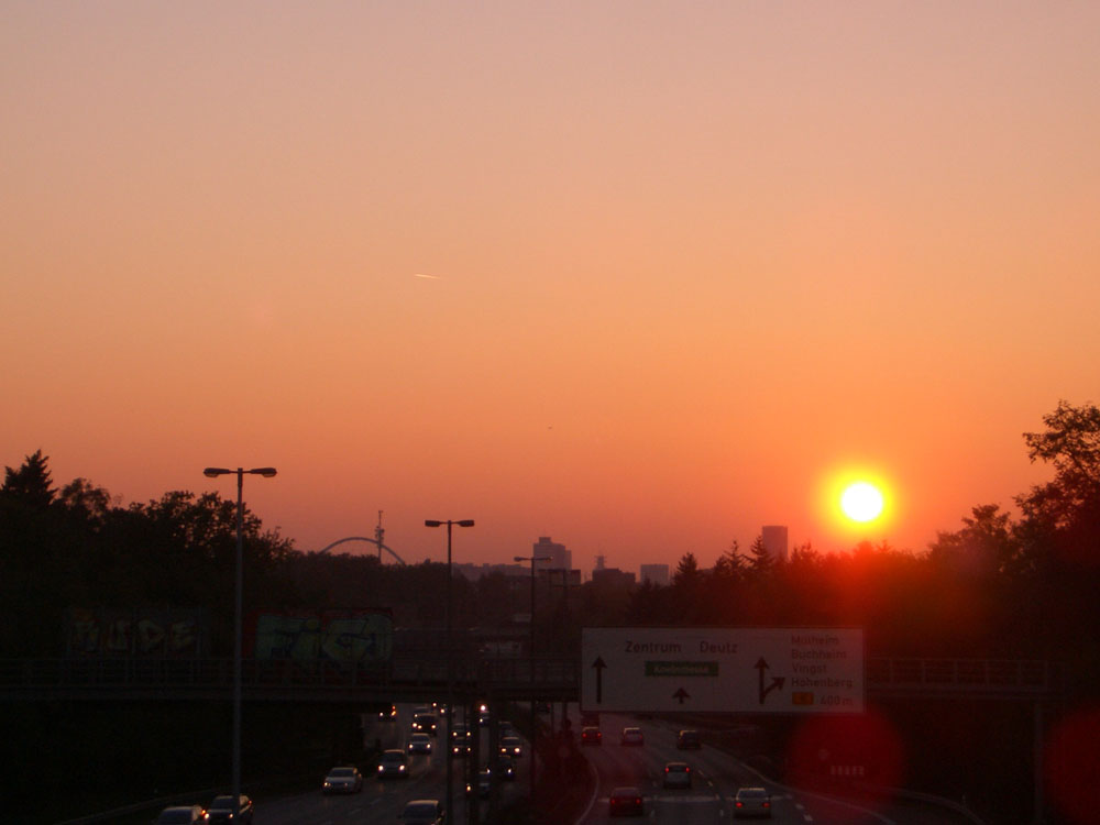 Sonnenuntergang in Köln 2