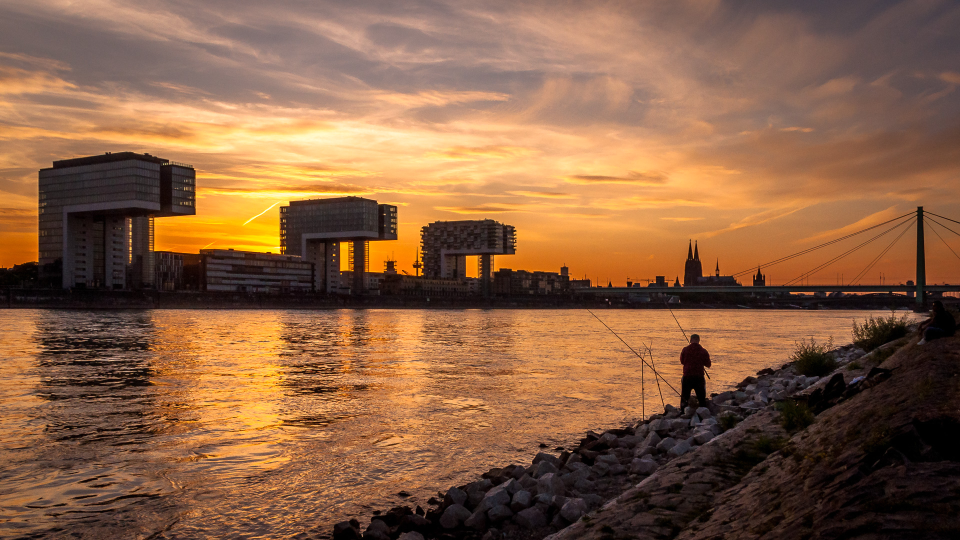 Sonnenuntergang in Köln