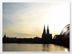 Sonnenuntergang in Köln