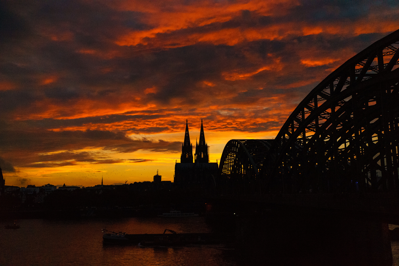 Sonnenuntergang in Köln