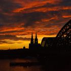 Sonnenuntergang in Köln