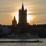 Sonnenuntergang in Köln