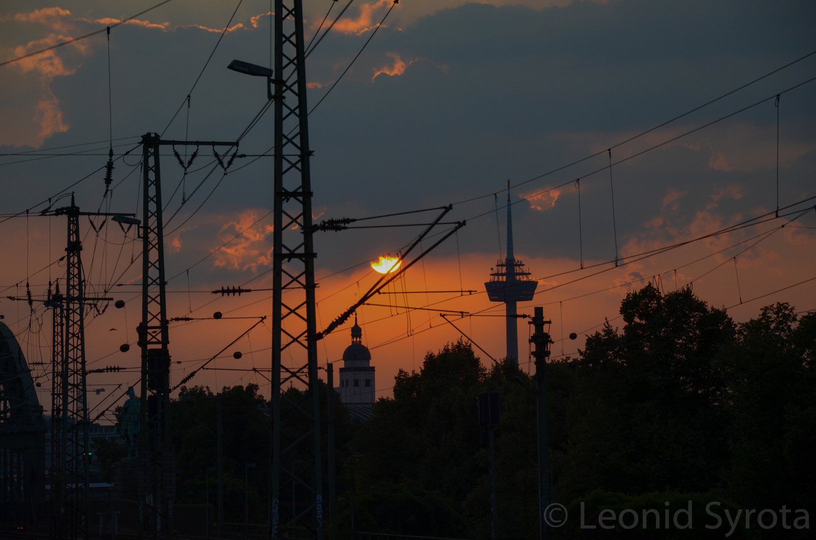 Sonnenuntergang in Köln