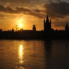 sonnenuntergang in köln