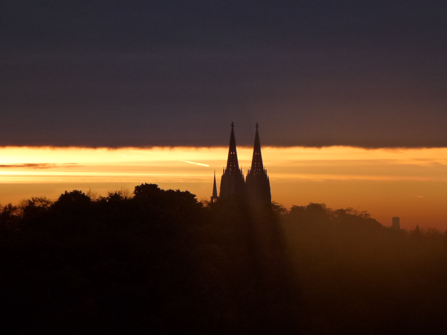 Sonnenuntergang in Köln