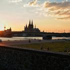 Sonnenuntergang in Köln 