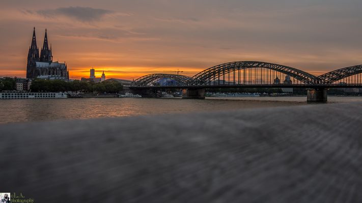 Sonnenuntergang in Köln