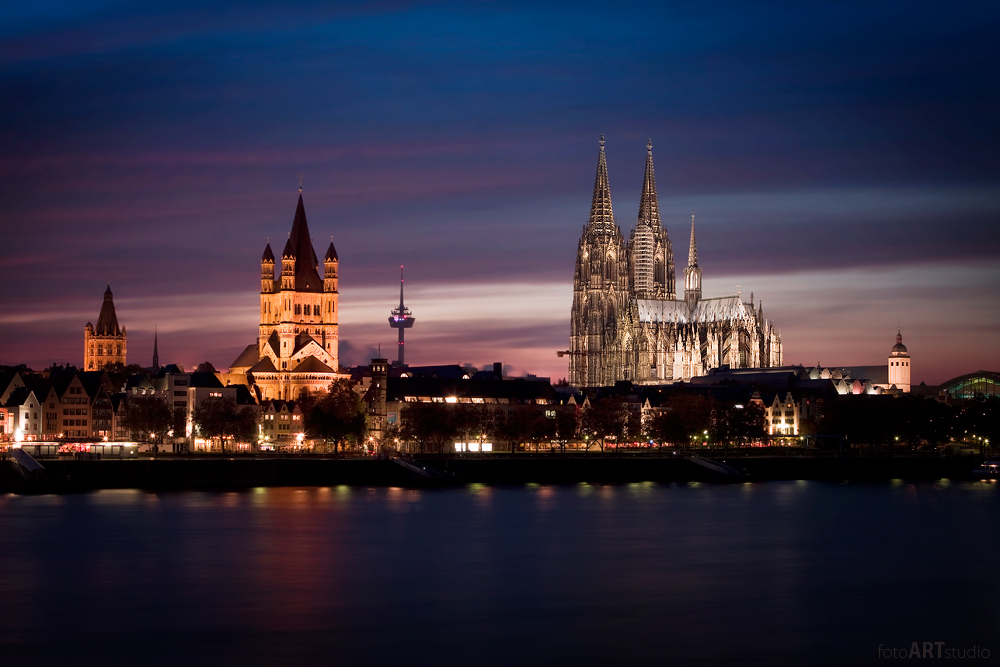 Sonnenuntergang in Köln