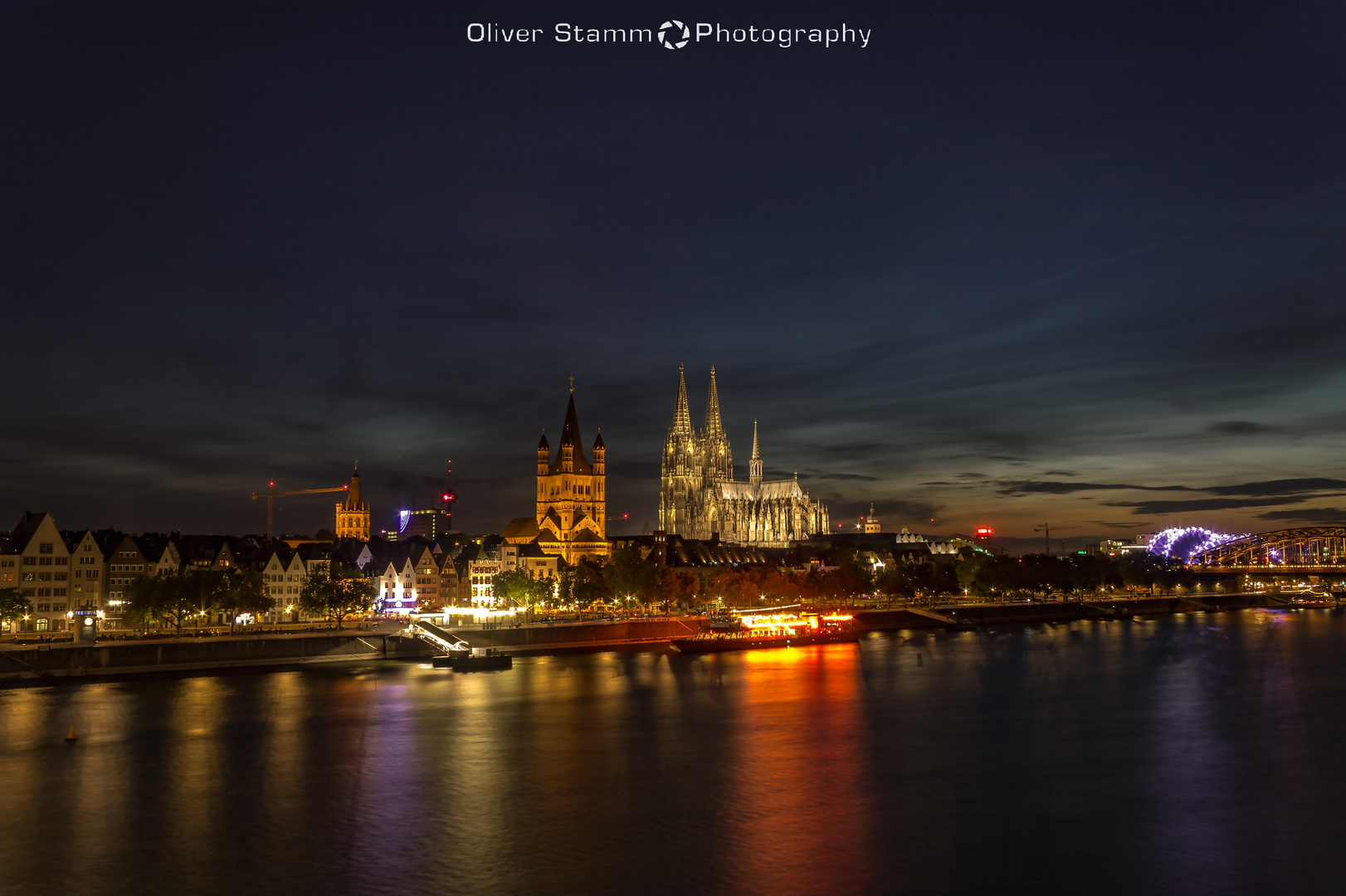 Sonnenuntergang in Köln. Cologne, Germany at sunset.