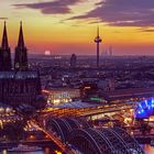 Sonnenuntergang in Köln