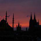 Sonnenuntergang in Köln...