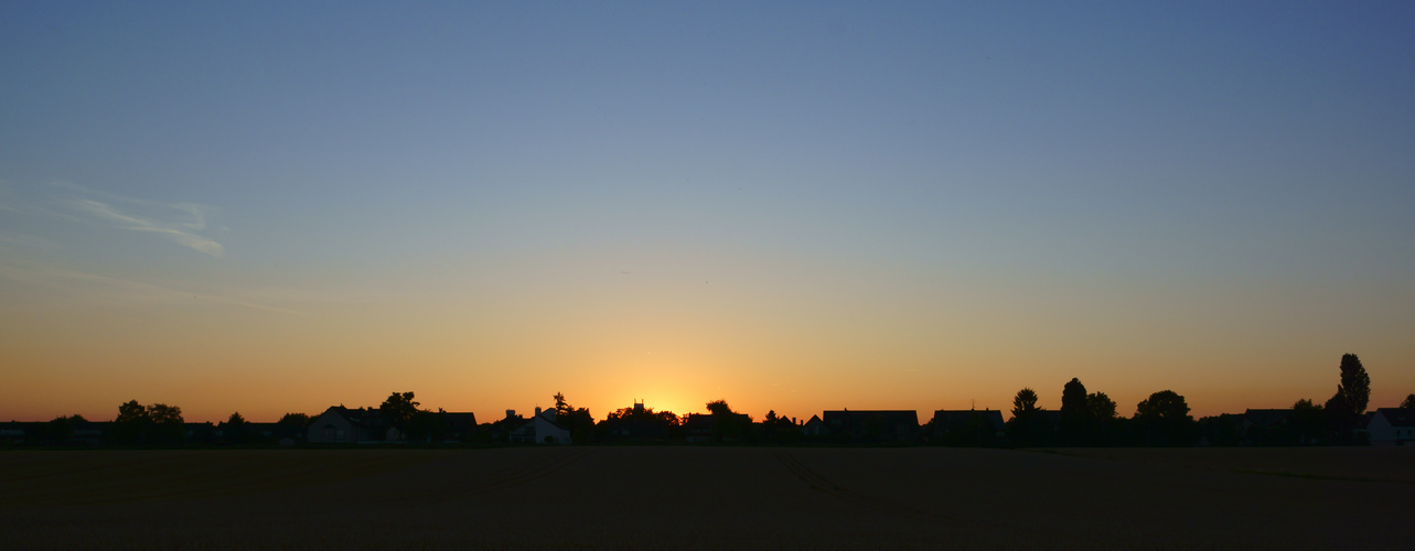 Sonnenuntergang in Köln (Zündorf)