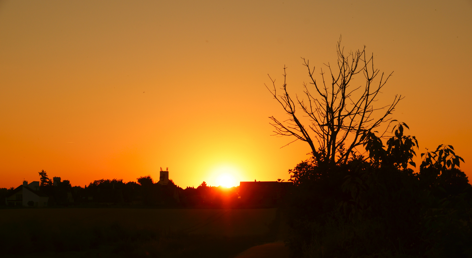 Sonnenuntergang in Köln (Zündorf)