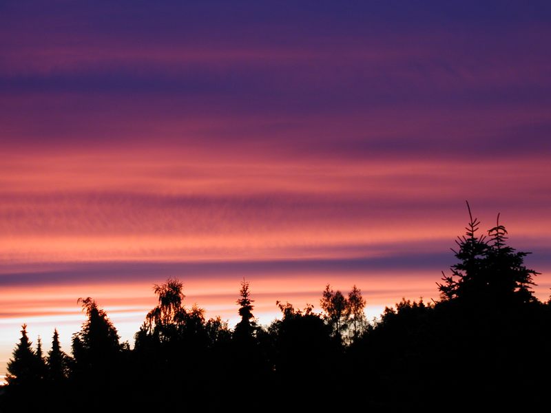 Sonnenuntergang in Königsbrunn