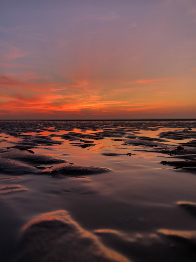 Sonnenuntergang in Koksijde/ Belgien