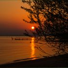 Sonnenuntergang in Kollmar am Hafen