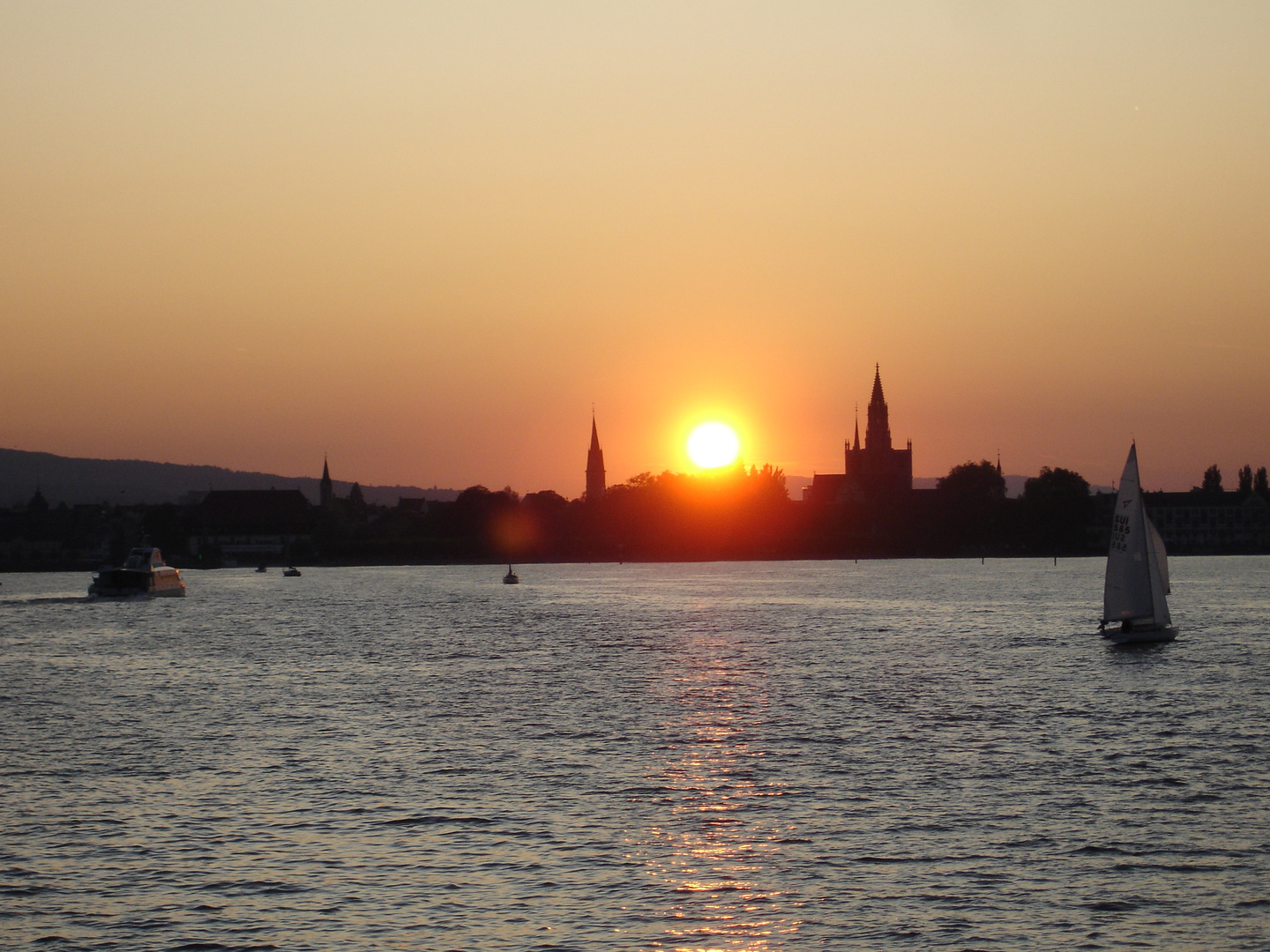 Sonnenuntergang in Konstanz