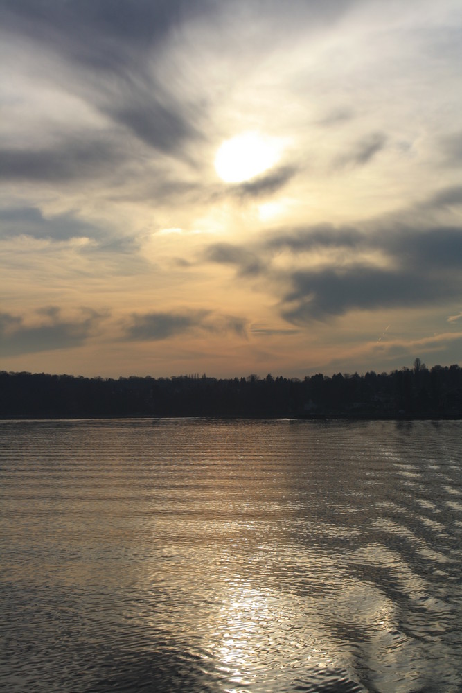 Sonnenuntergang in Konstanz