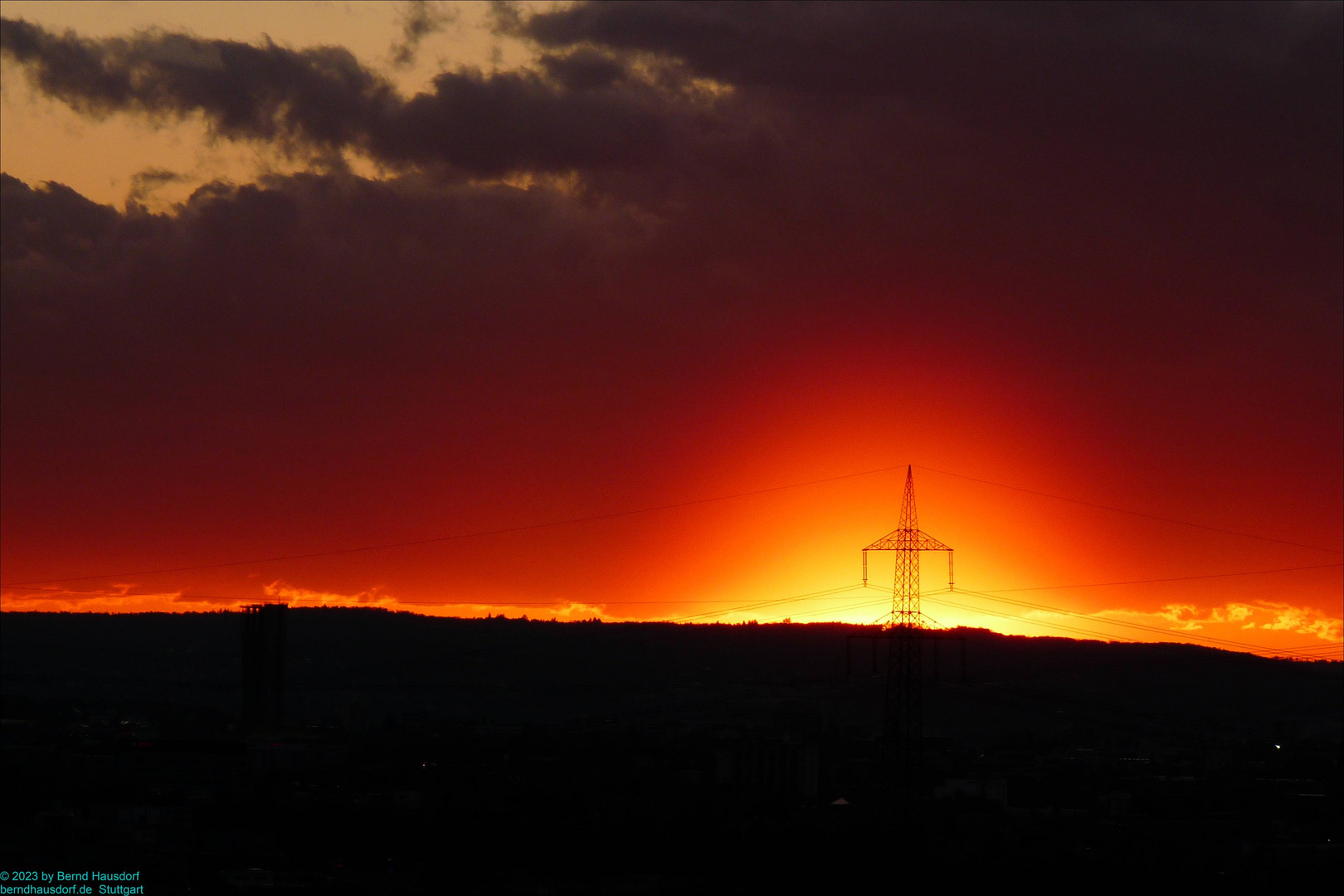 Sonnenuntergang in Korb