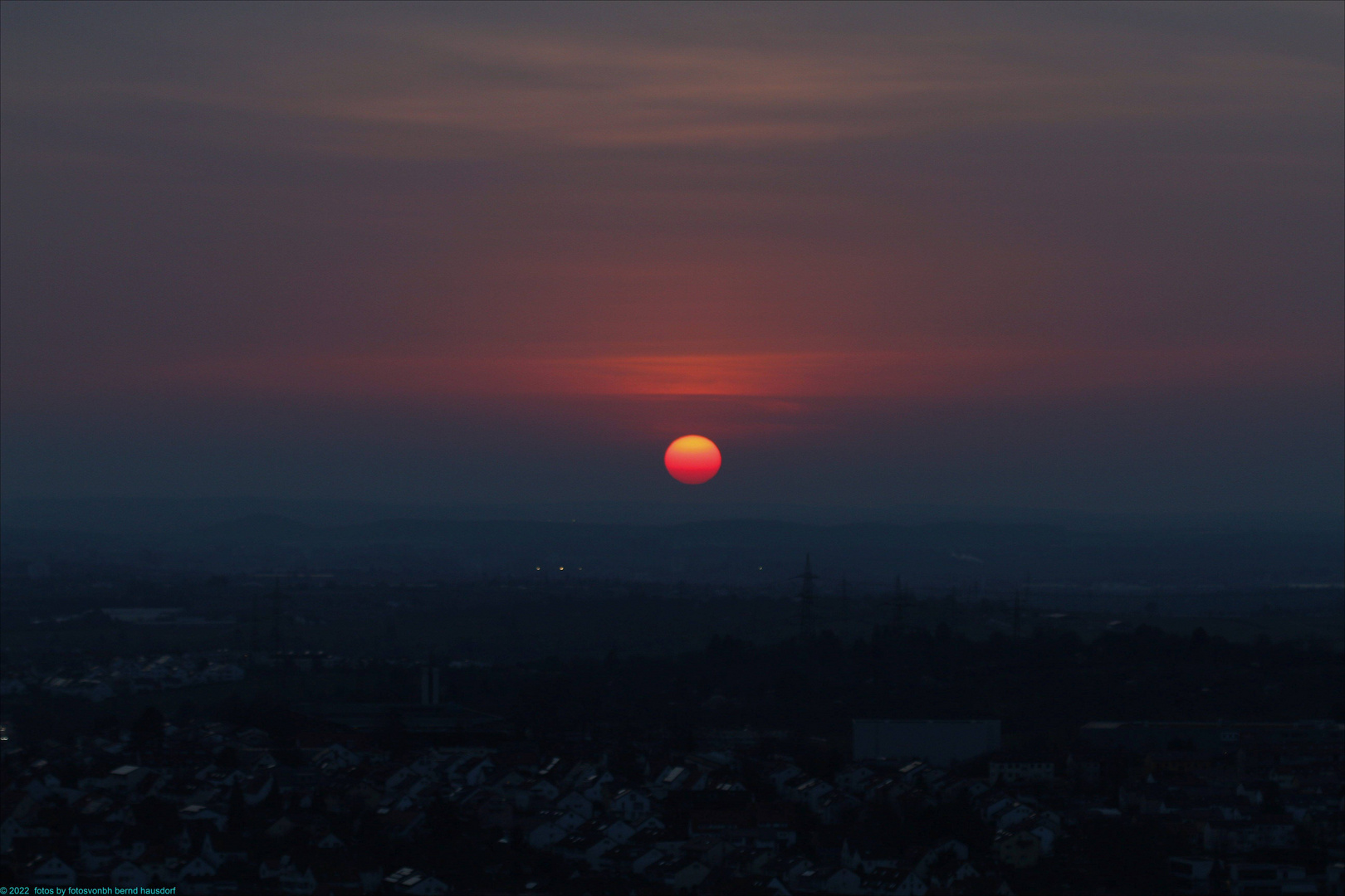 Sonnenuntergang in Korb