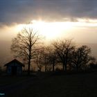 Sonnenuntergang in Korb