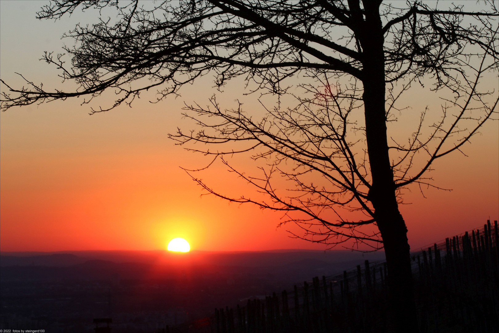 Sonnenuntergang in Korb (Remstal)