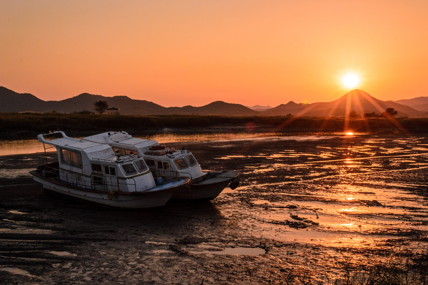 Sonnenuntergang in Korea