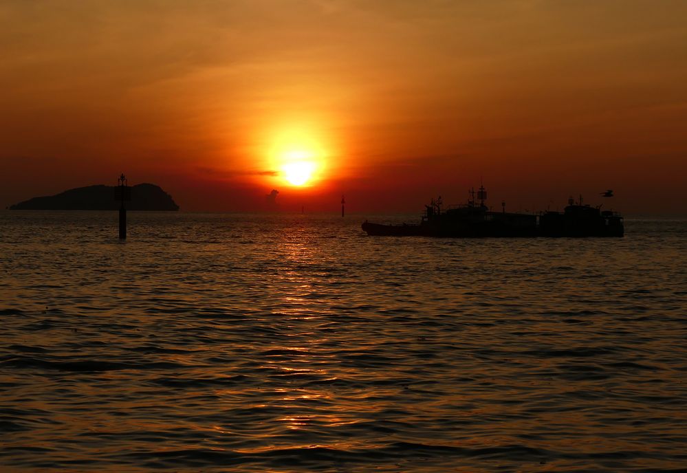 Sonnenuntergang in Kota Kinabalu