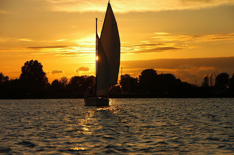 Sonnenuntergang in Koudum