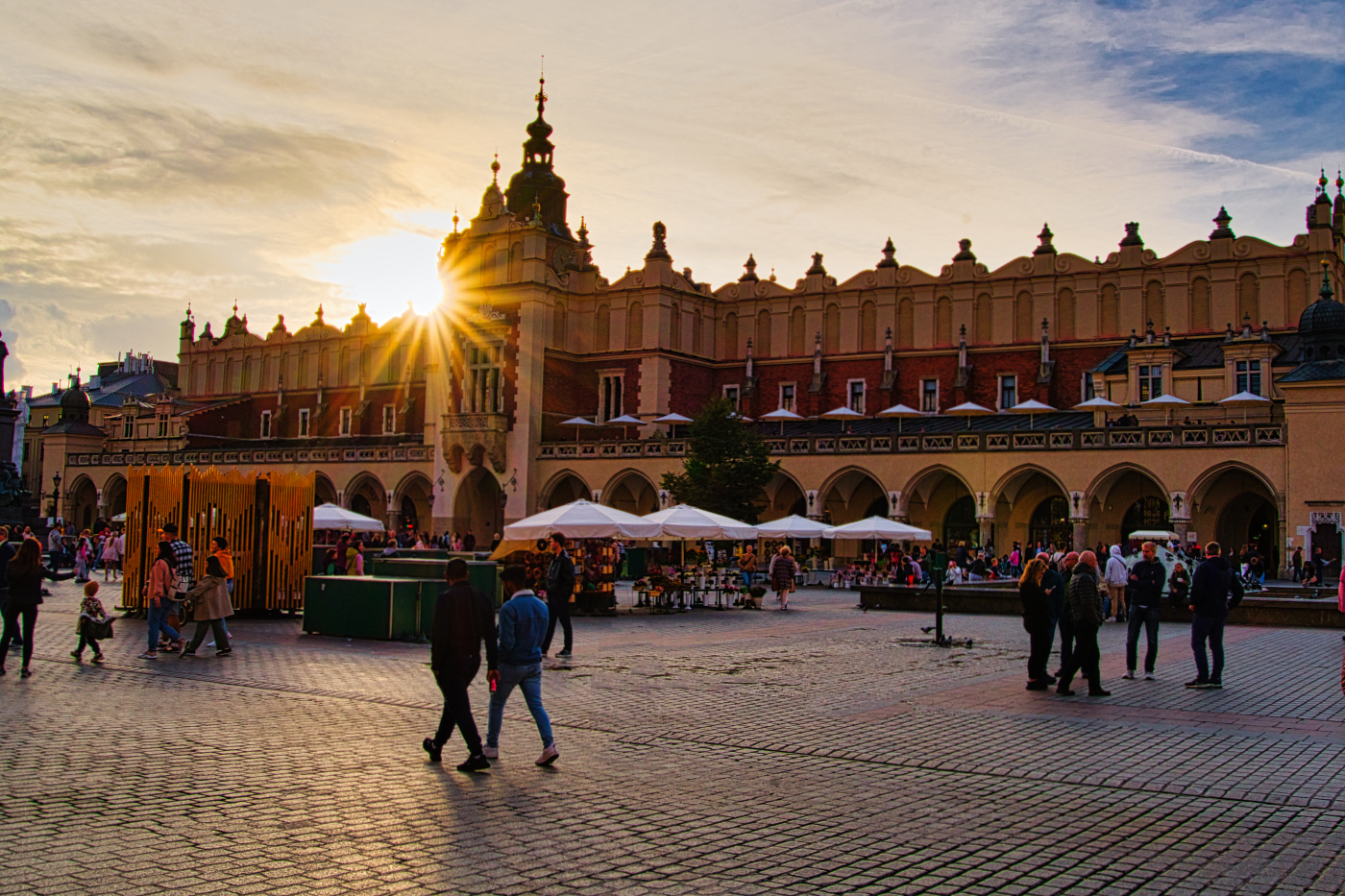 Sonnenuntergang in Krakau