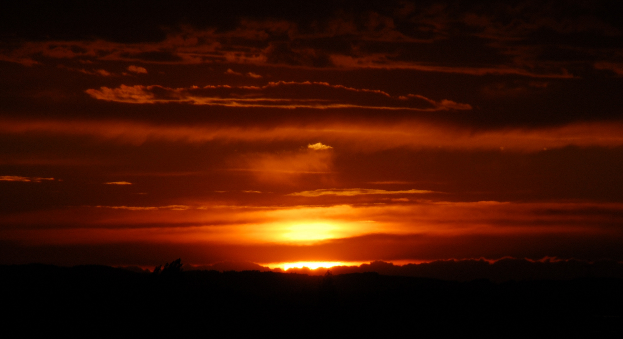 Sonnenuntergang in Kremsmünster