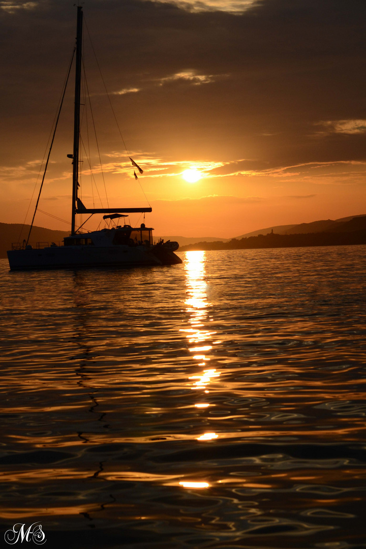 Sonnenuntergang in Kroatien 