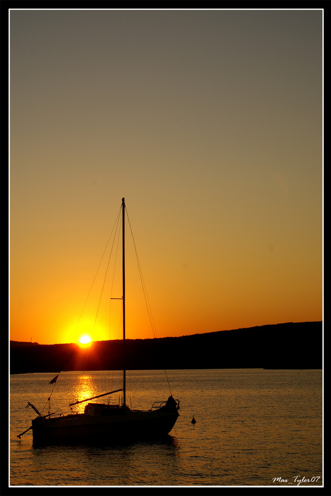 Sonnenuntergang in Kroatien