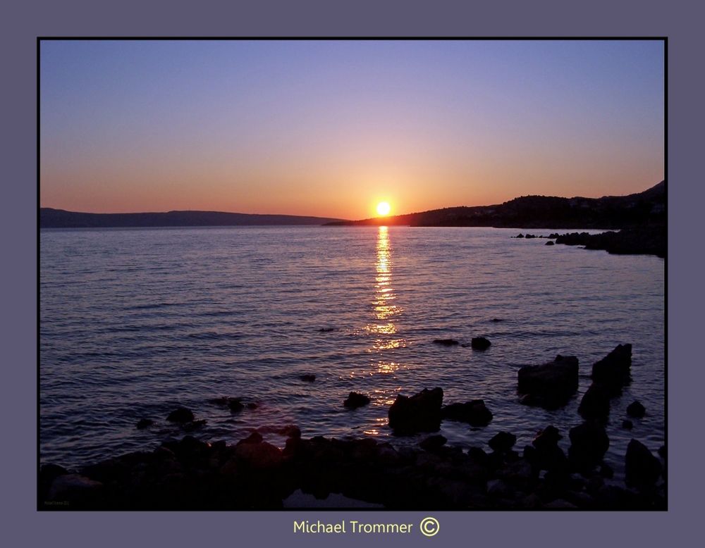 Sonnenuntergang in Kroatien