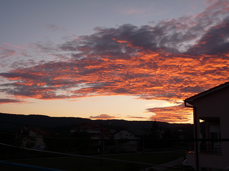 sonnenuntergang in kroatien