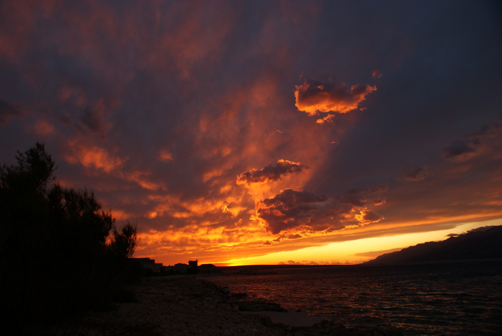 Sonnenuntergang in Kroatien