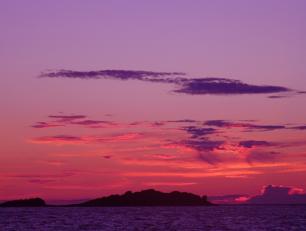 Sonnenuntergang in Kroatien