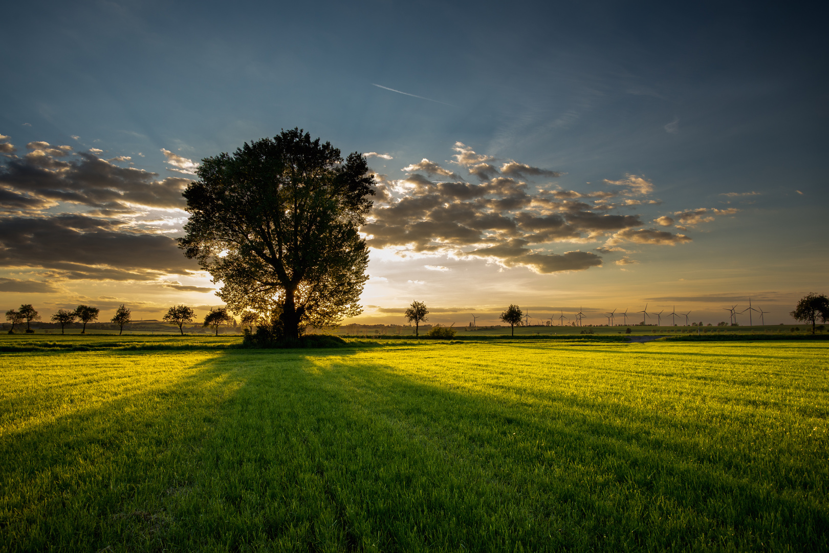 Sonnenuntergang in Krottorf