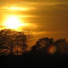 Sonnenuntergang in Kühsen am Elbe - Lübeck Kanal