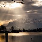 Sonnenuntergang in Küssnacht a. Rigi im Winter