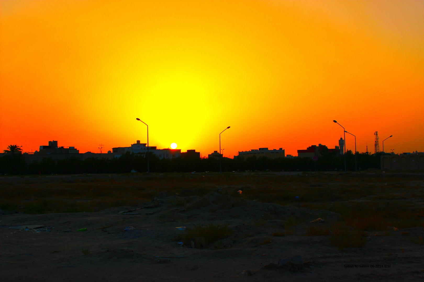 Sonnenuntergang in Kuwait