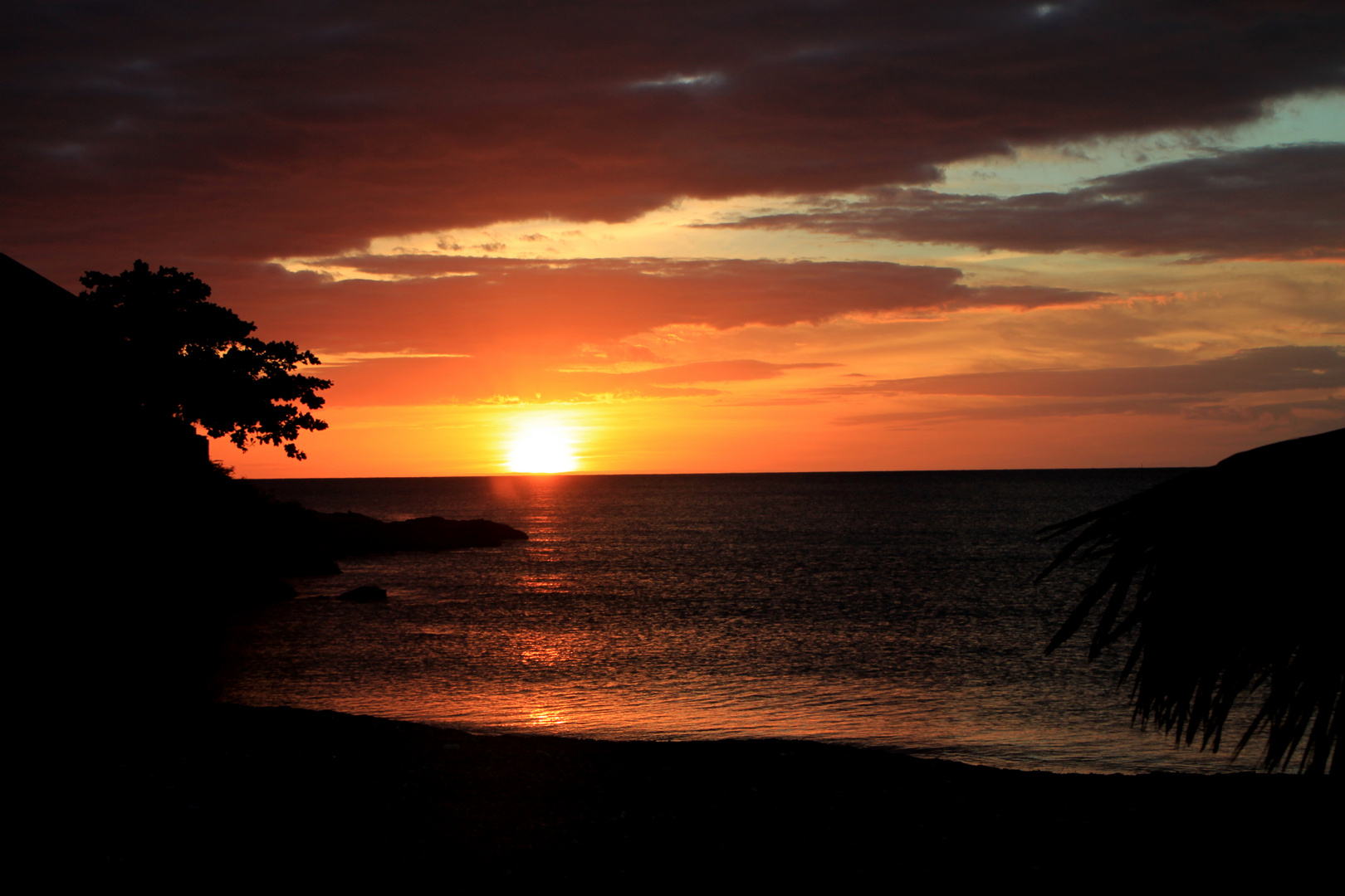 Sonnenuntergang in la Boca, Trinidad, Kuba